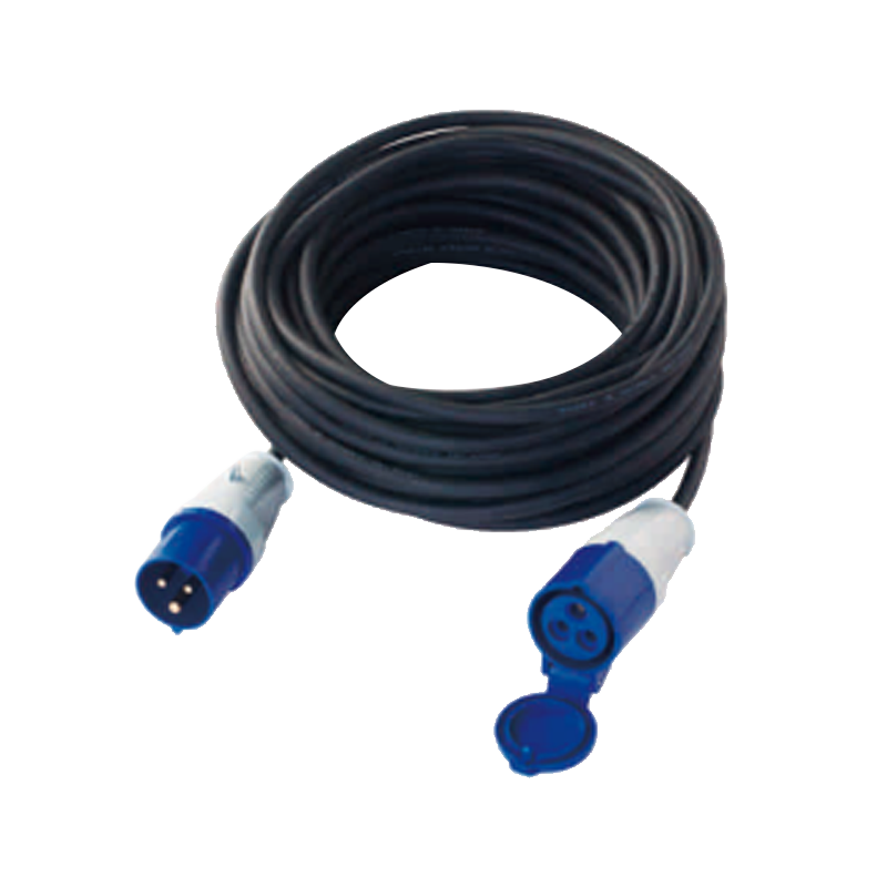 EZ53/GP51+H05RR-F 3G*2.5mm² CEE 16A/230V 延長コード、ソケットとプラグ付き